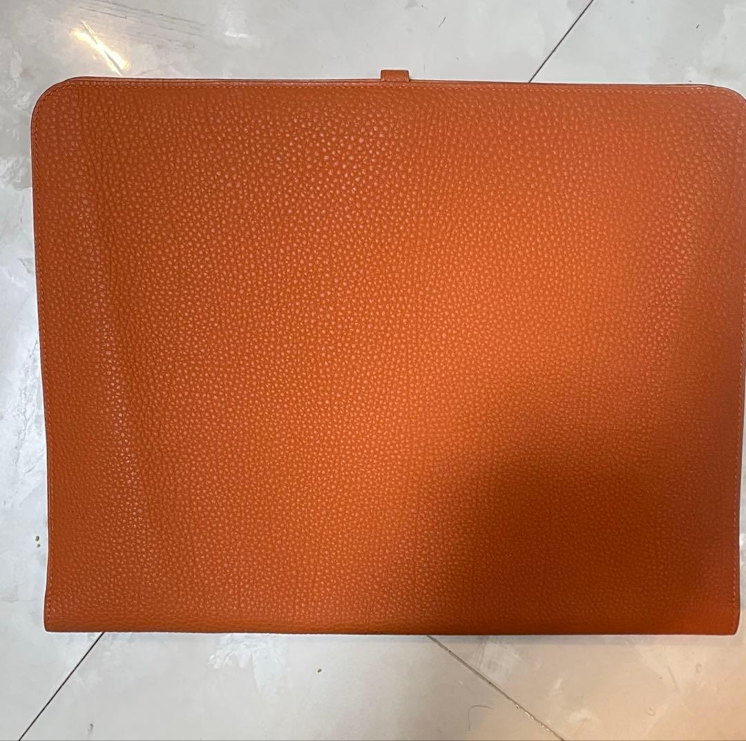 エルメス、オレンジ 書類ケース