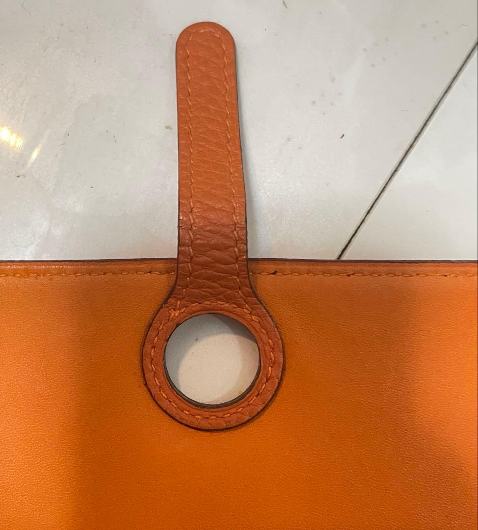 エルメス、オレンジ 書類ケース