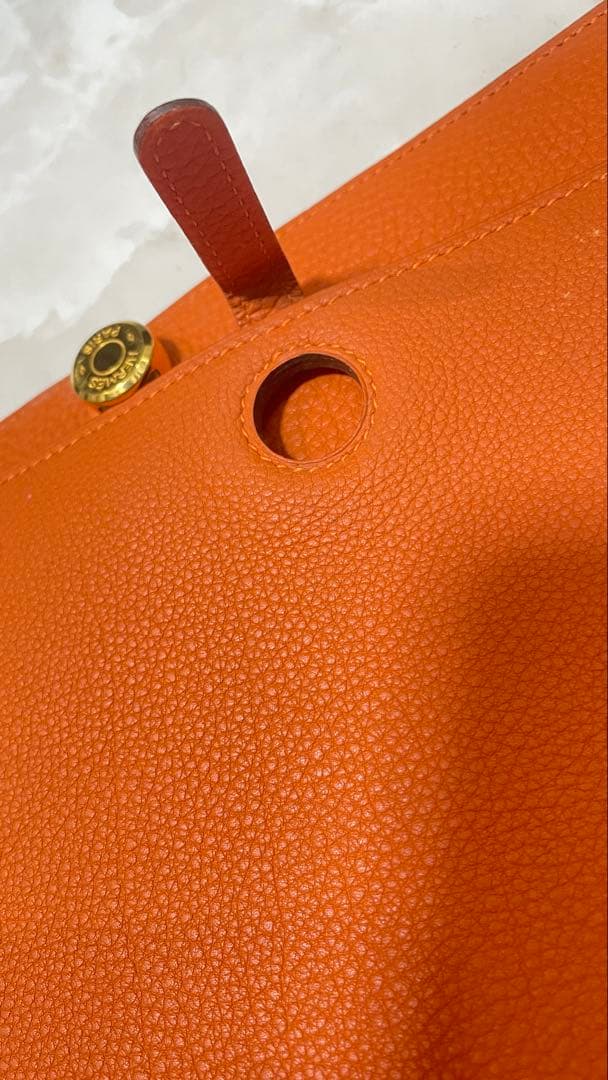 エルメス、オレンジ 書類ケース