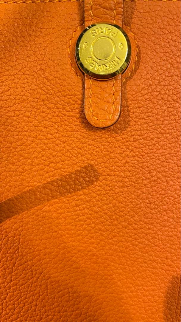 エルメス、オレンジ 書類ケース
