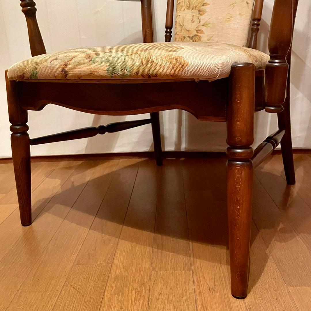 【カリモク】\"コロニアル\" WC0020GK ラウンジチェア No.2