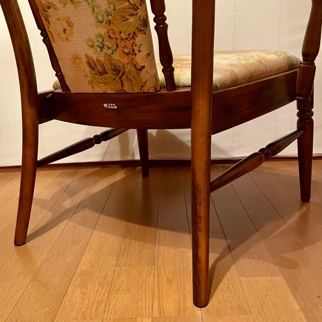 【カリモク】\"コロニアル\" WC0020GK ラウンジチェア No.2