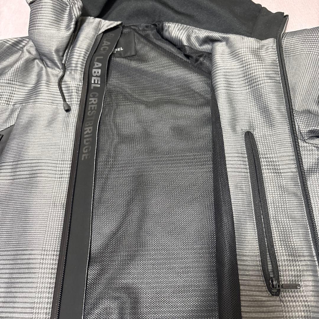 BLACK LABEL ブラックレーベル　ブルゾン フード付　グレーチェック