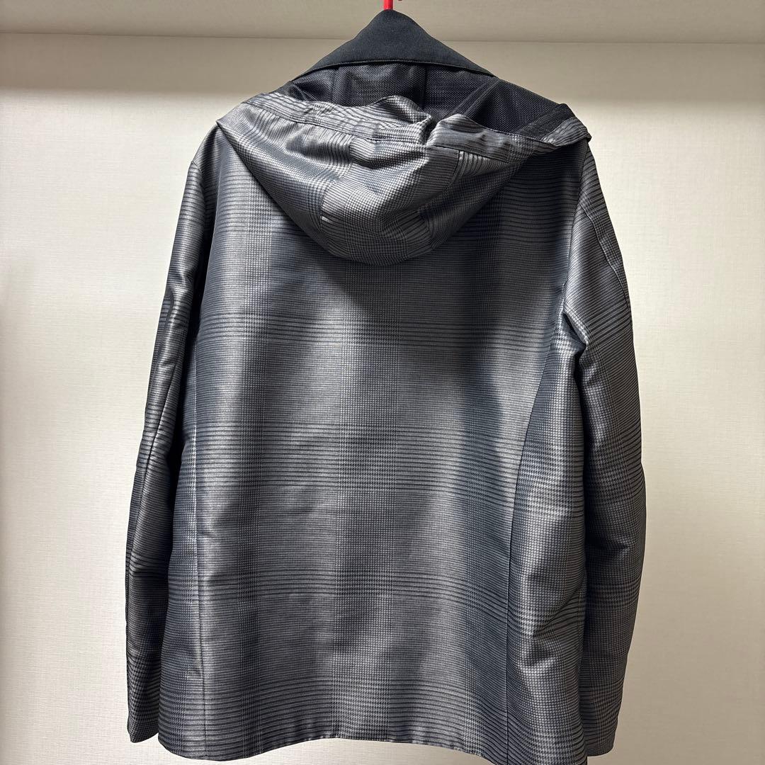 BLACK LABEL ブラックレーベル　ブルゾン フード付　グレーチェック