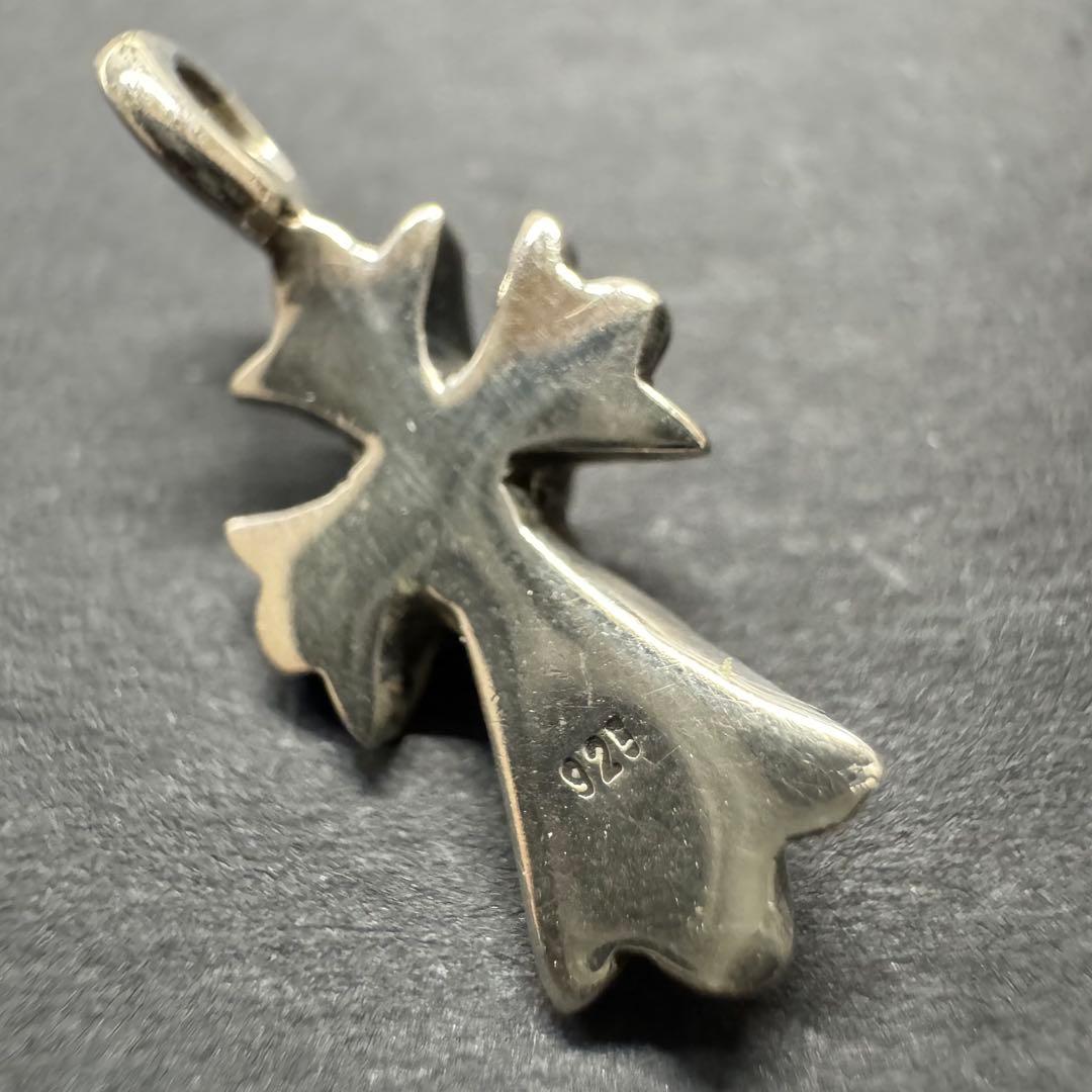 【silver925 ターコイズ】タイニークロスペンダントトップ