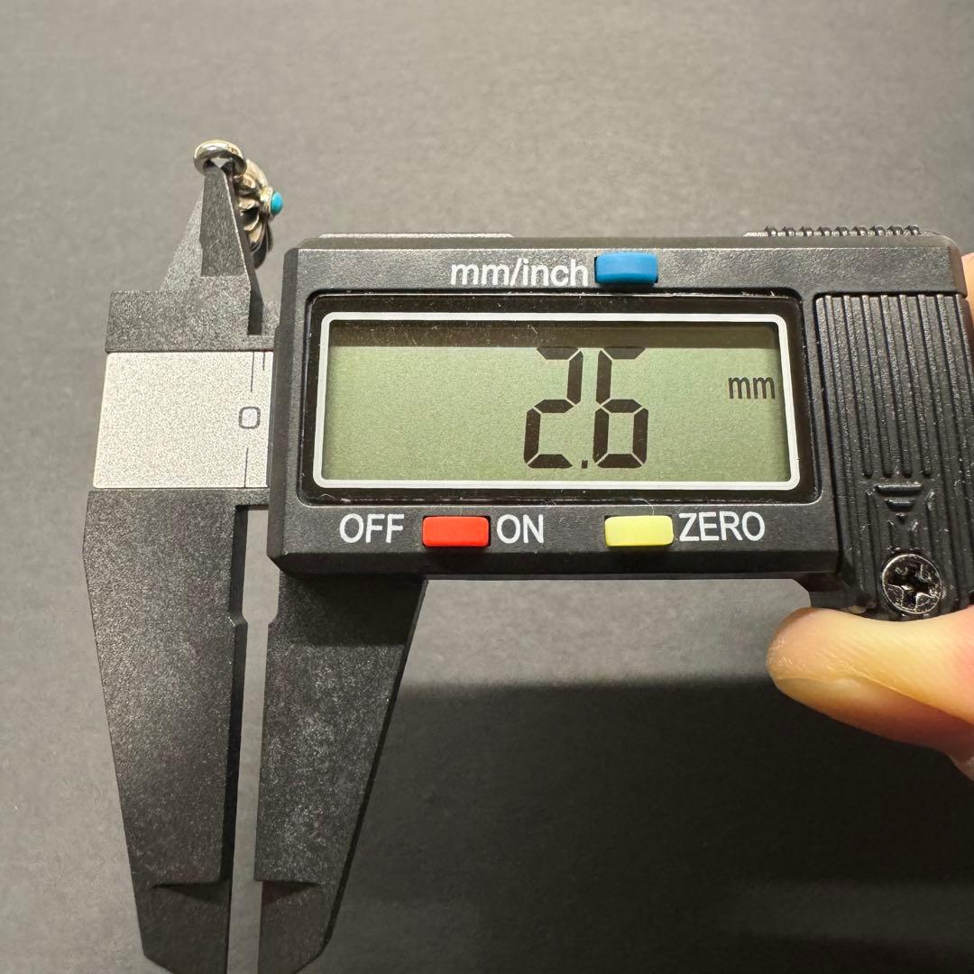 【silver925 ターコイズ】タイニークロスペンダントトップ