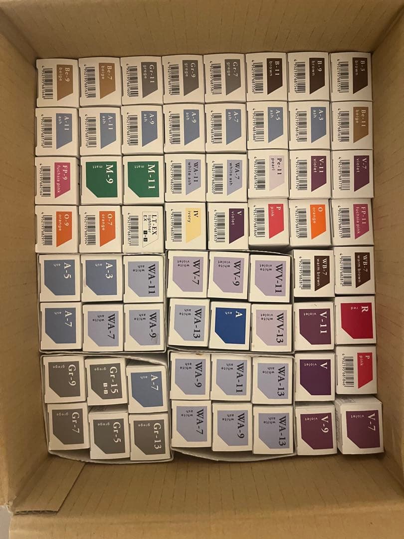 【特別価格】 格安 ルベル エドルカラー 詰め合わせ130本未使用品