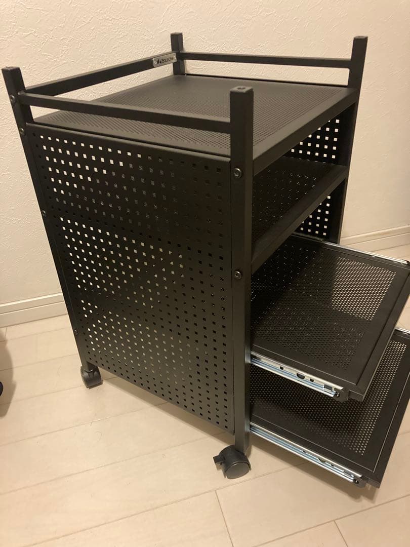 【美品】Bauhutte(バウヒュッテ) ゲーム機収納ラック スライダー式