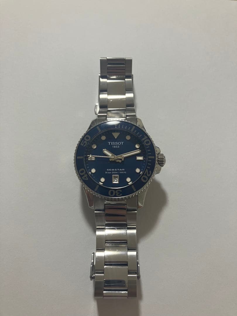 【極美品】ティソ Tissot Seastar シースター36mm ネイビー