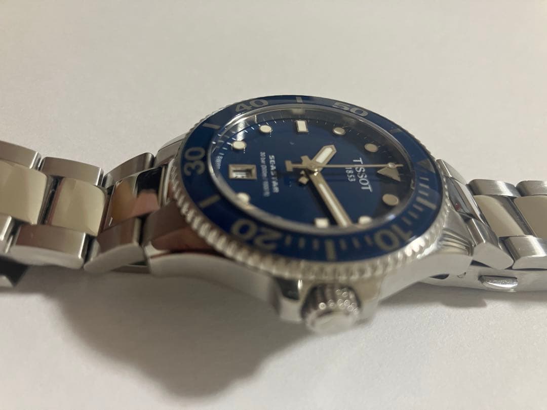 【極美品】ティソ Tissot Seastar シースター36mm ネイビー