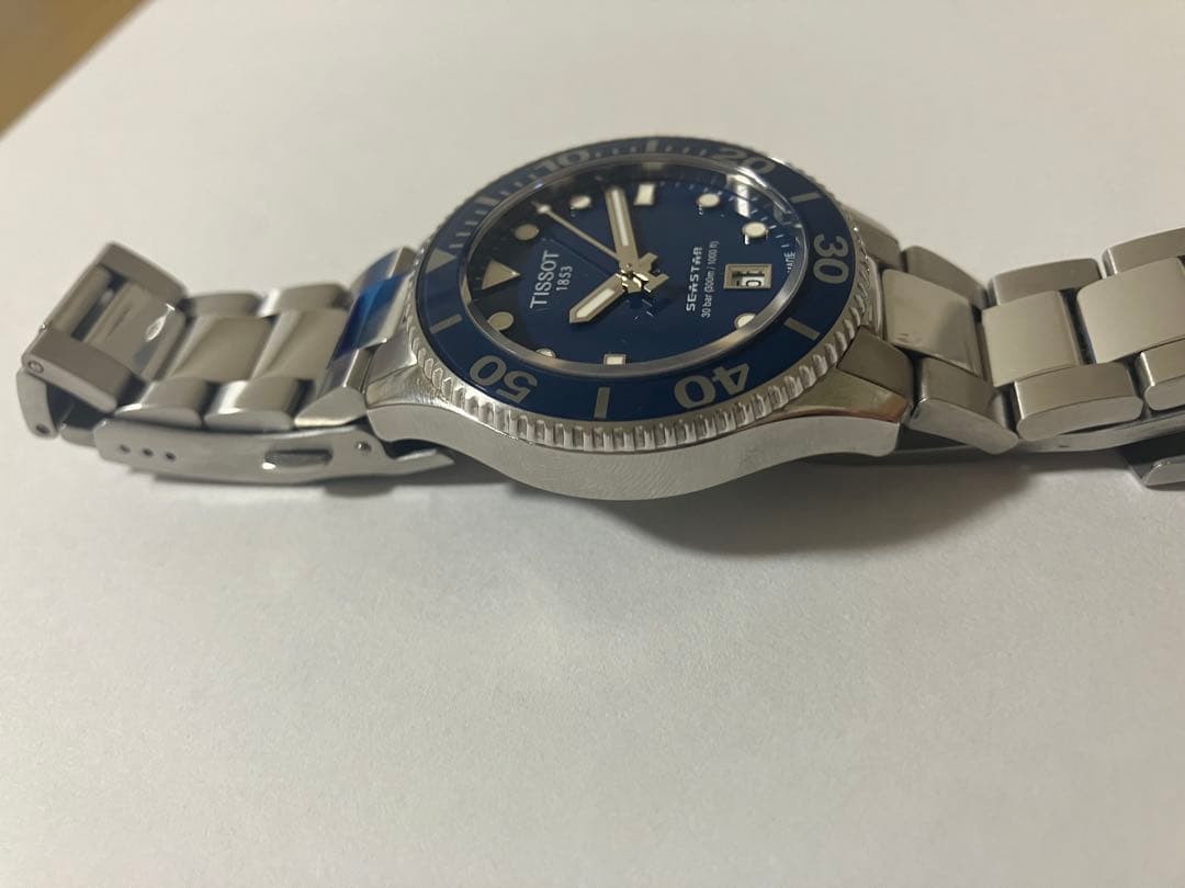 【極美品】ティソ Tissot Seastar シースター36mm ネイビー