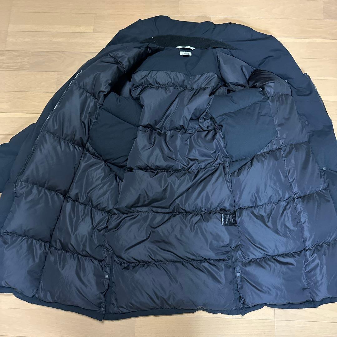ナンガ　ショールカラー　ダウンコート　L
