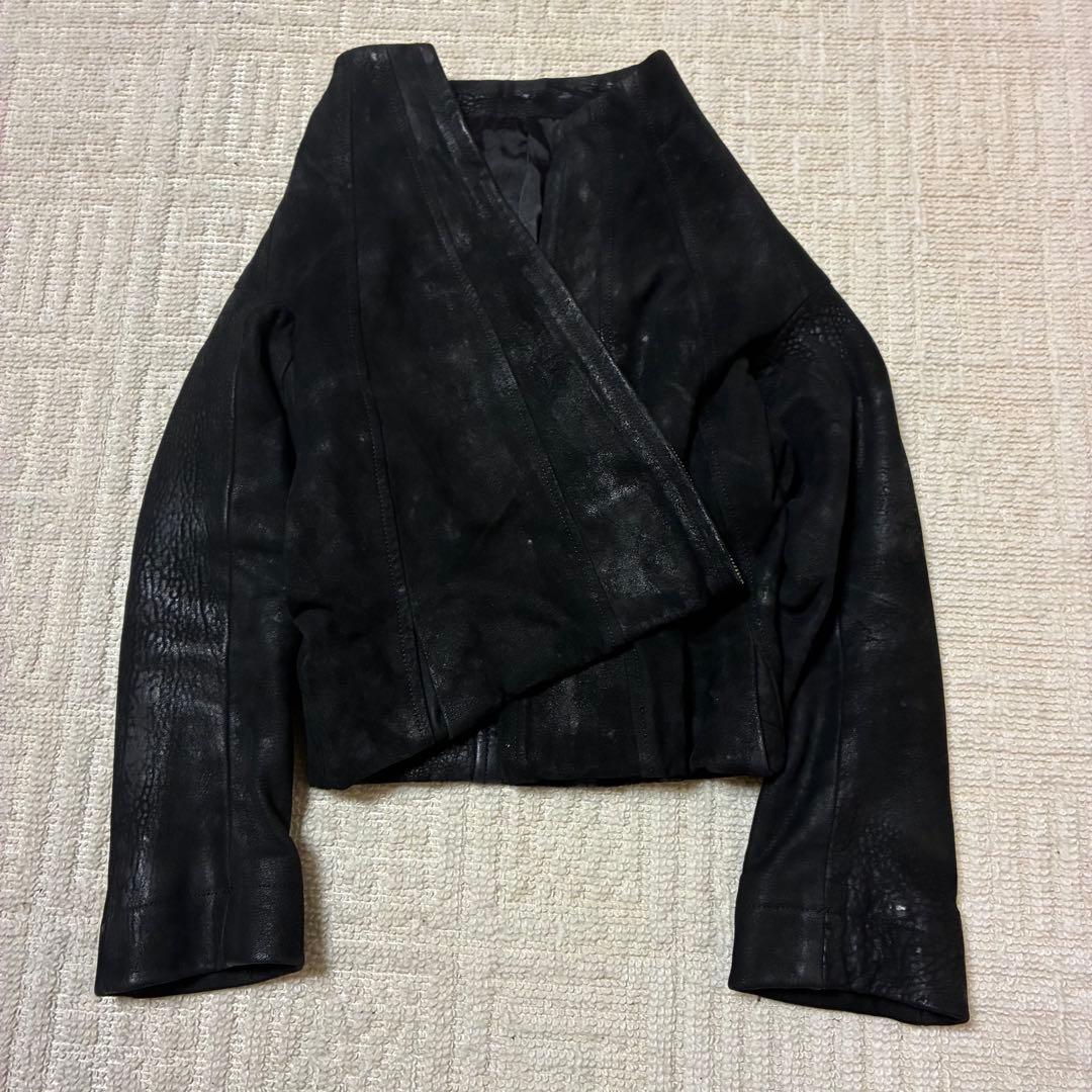 希少 06AW JULIUS Archive 短丈 Leather Jacket