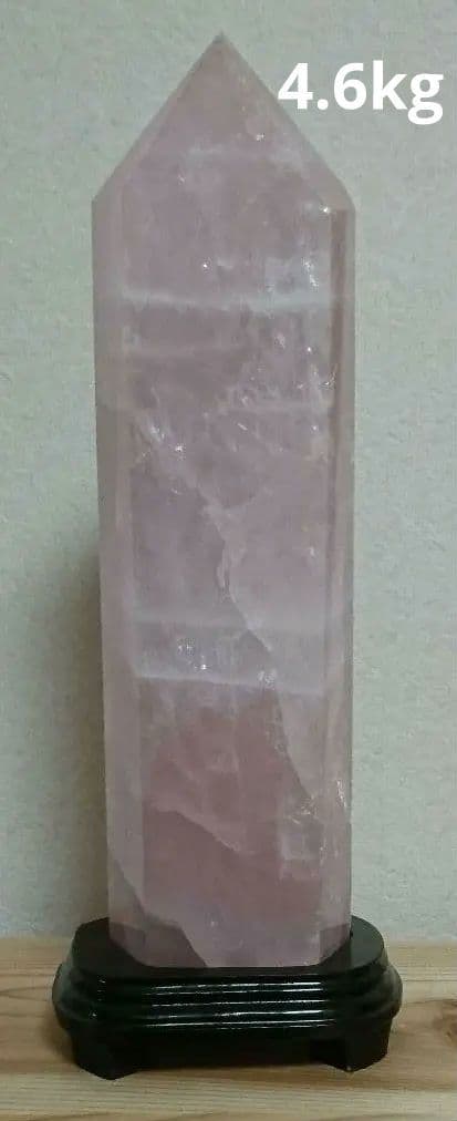 天然石　六角柱 ローズクォーツ