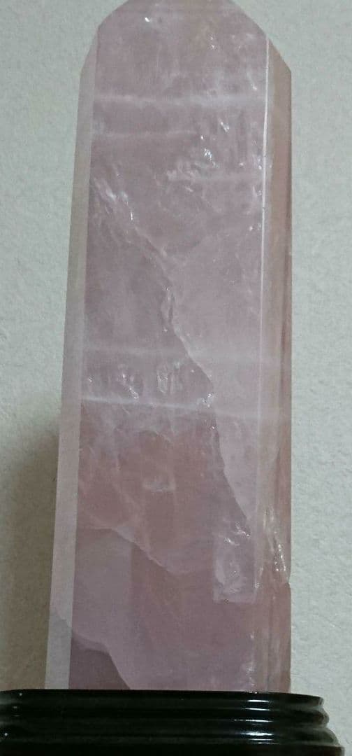 天然石　六角柱 ローズクォーツ