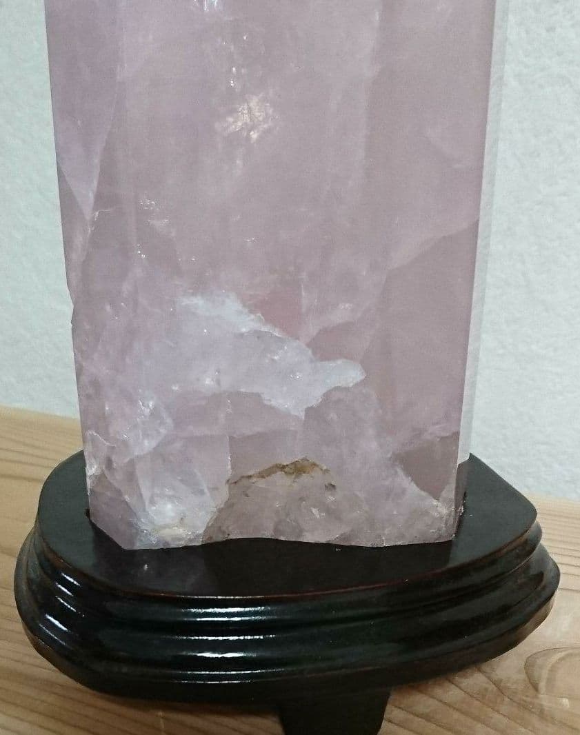 天然石　六角柱 ローズクォーツ