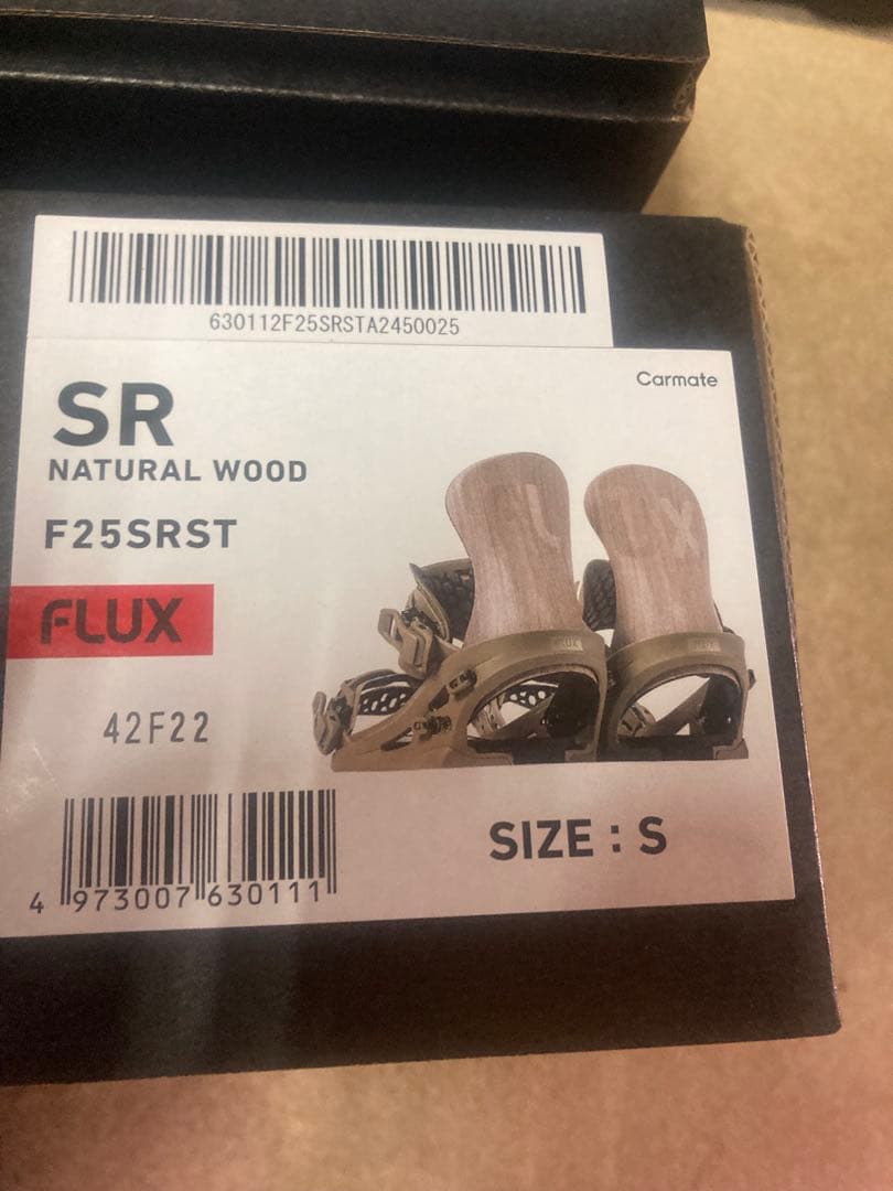 最終日✳︎大幅値下げ中✳︎ FLUX F25SRS ナチュラルウッド ビンディングS