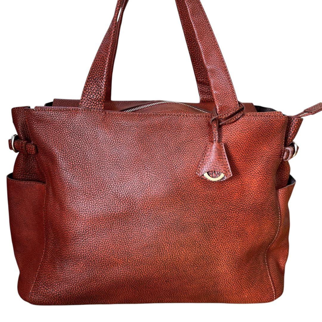 【未使用】超高級　aniary アニアリ レザートートバッグ 大容量　ブラウン