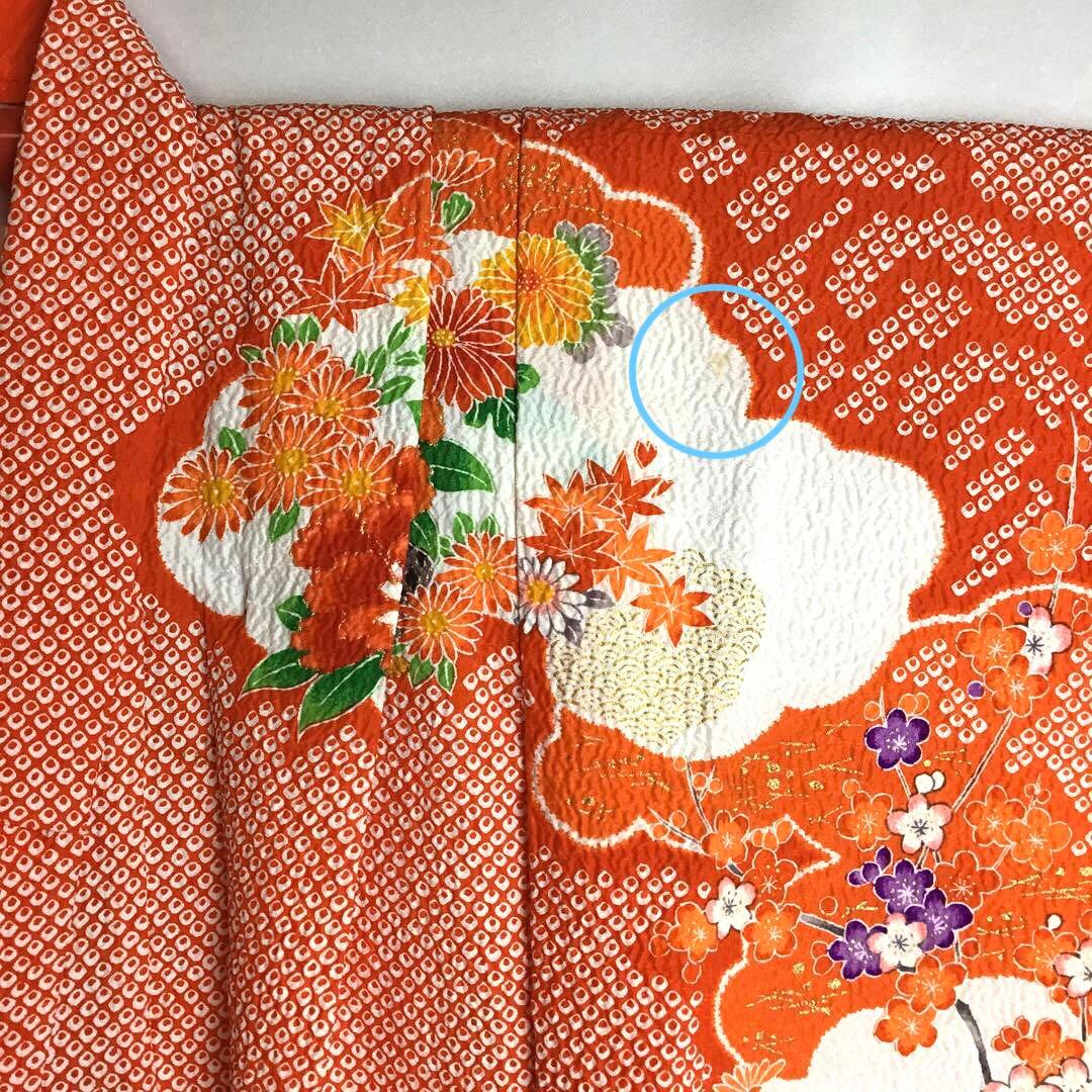 子供用　振袖　長襦袢　セット　晴れ着　お祝い着　交織　七五三