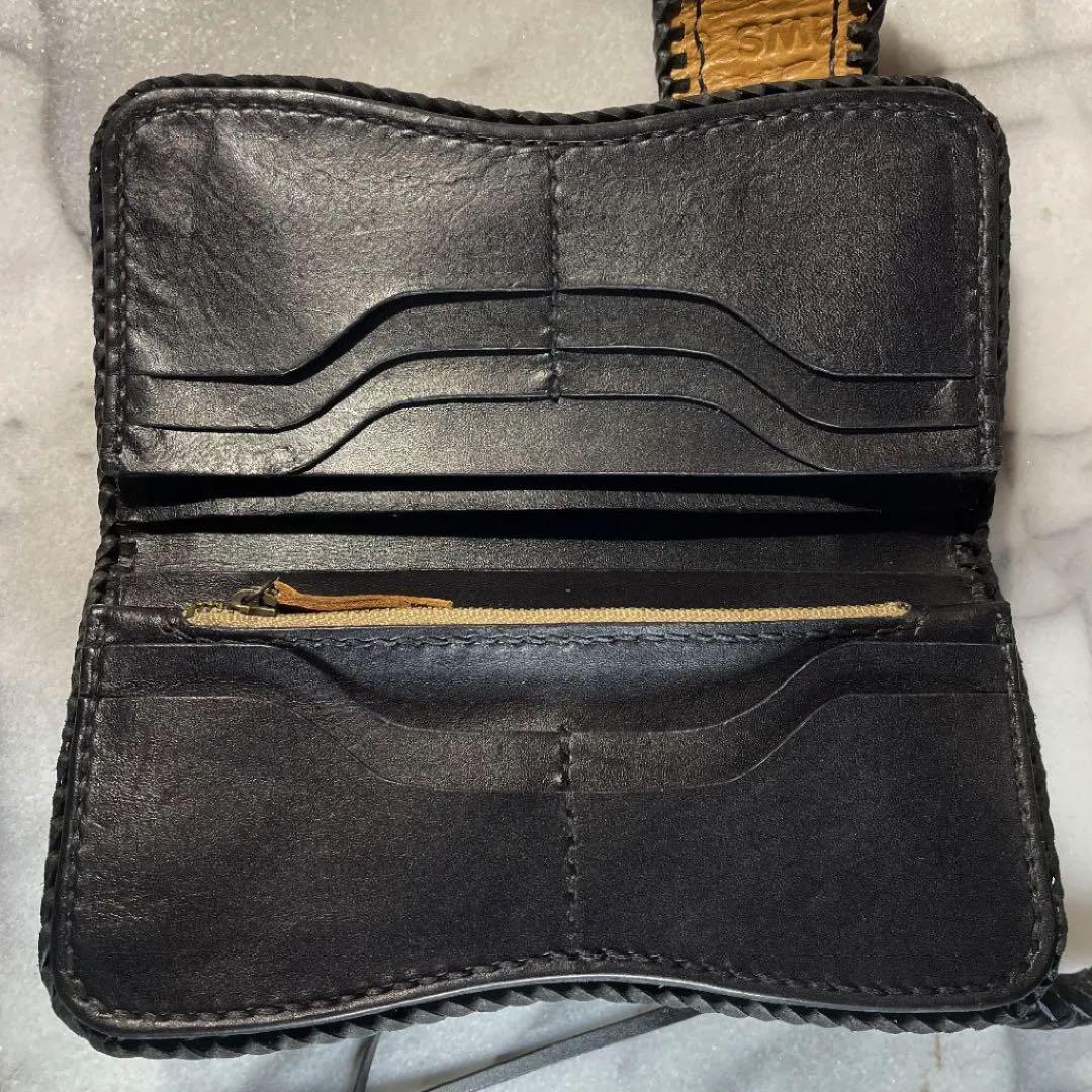 バイカーズウォレット　本革長財布