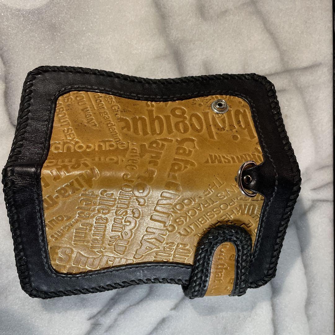 バイカーズウォレット　本革長財布