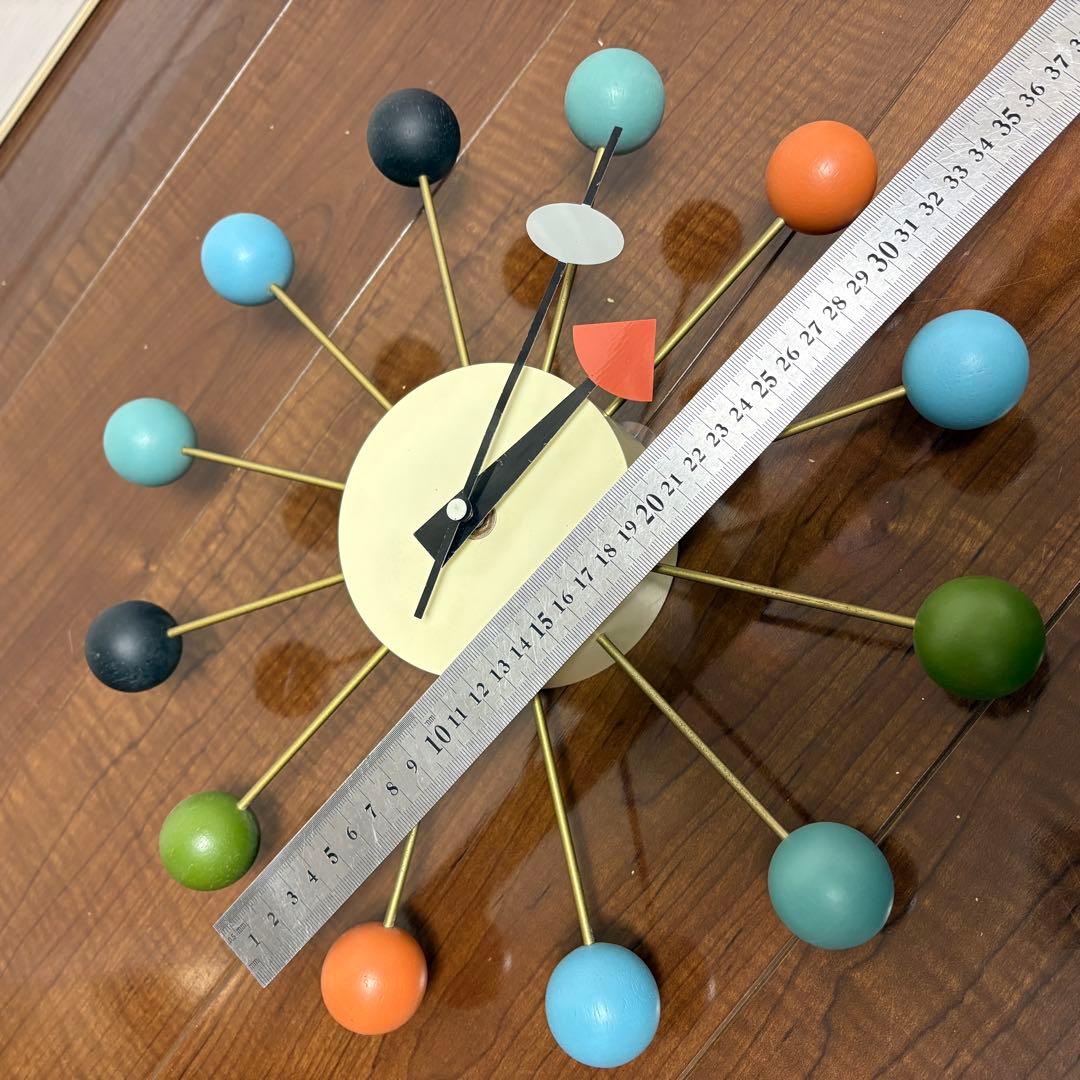 ボール・クロック ジョージネルソン リプロダクト　マルチカラー