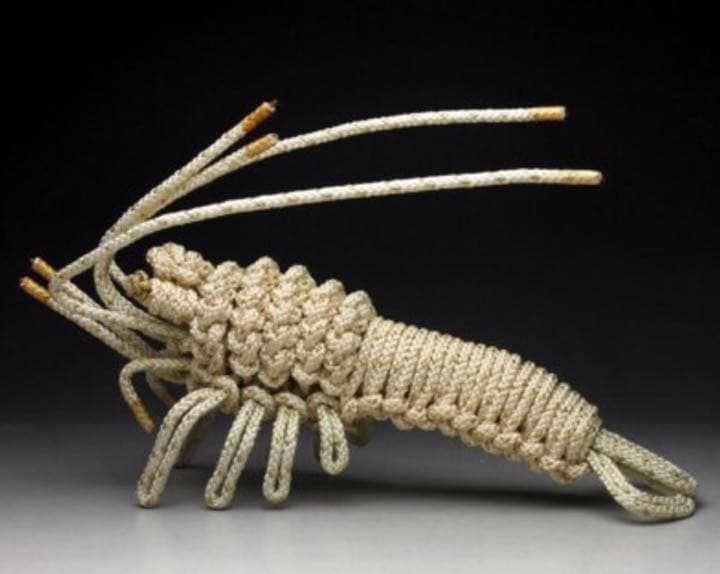 御所御用達　縁起の良い伊勢海老の美術工藝品　オブジェ歌舞伎ファンの方に