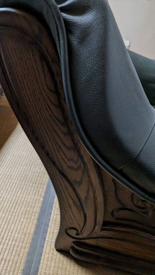本革ソファ　レザーソファ　一人掛け　椅子　インテリア　アンティーク家具