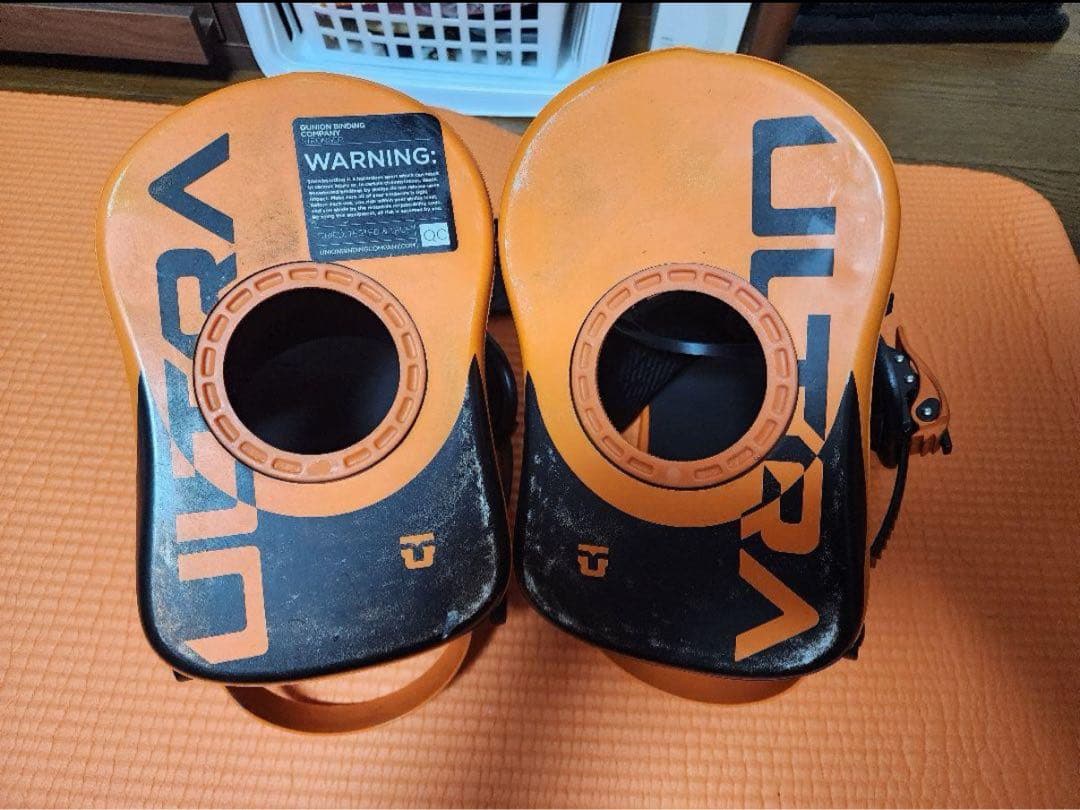 Union ULTRA スノーボード ビンディング Mサイズ オレンジ