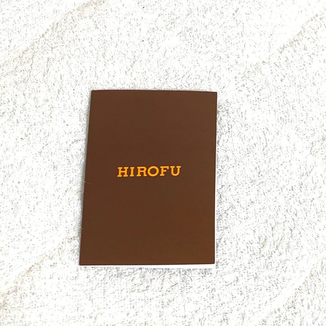 HIROFU ヒロフ 縄編み リュック Hロゴ シボ革 ネイビー