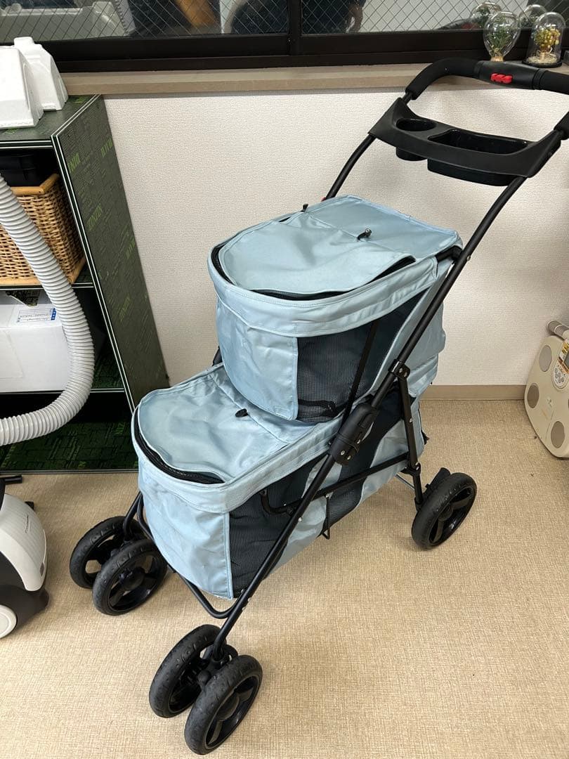 美品　ibiyaya 2段式　ペットカート