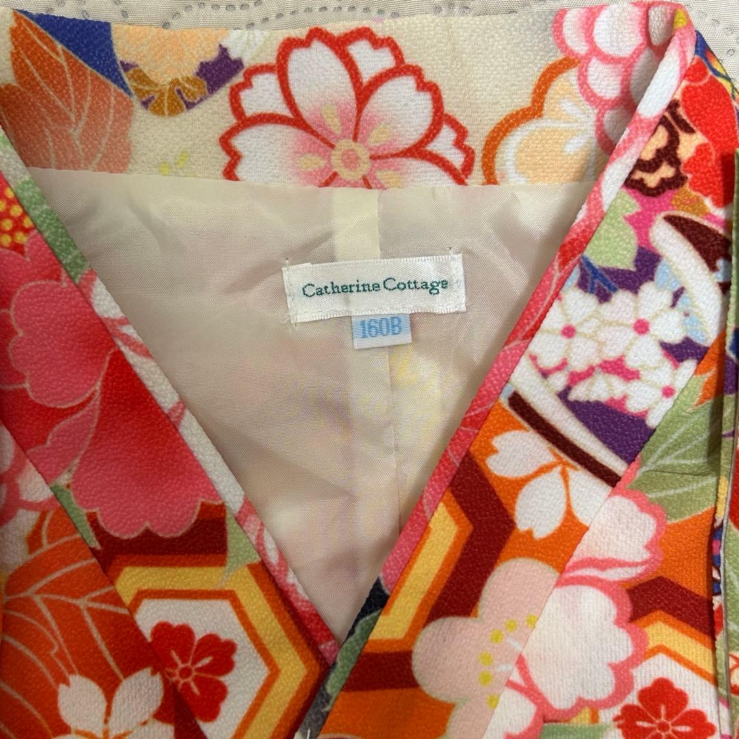 キャサリンコテージ 袴セット　160L 髪飾り付き　　ぽっちゃり　簡単袴