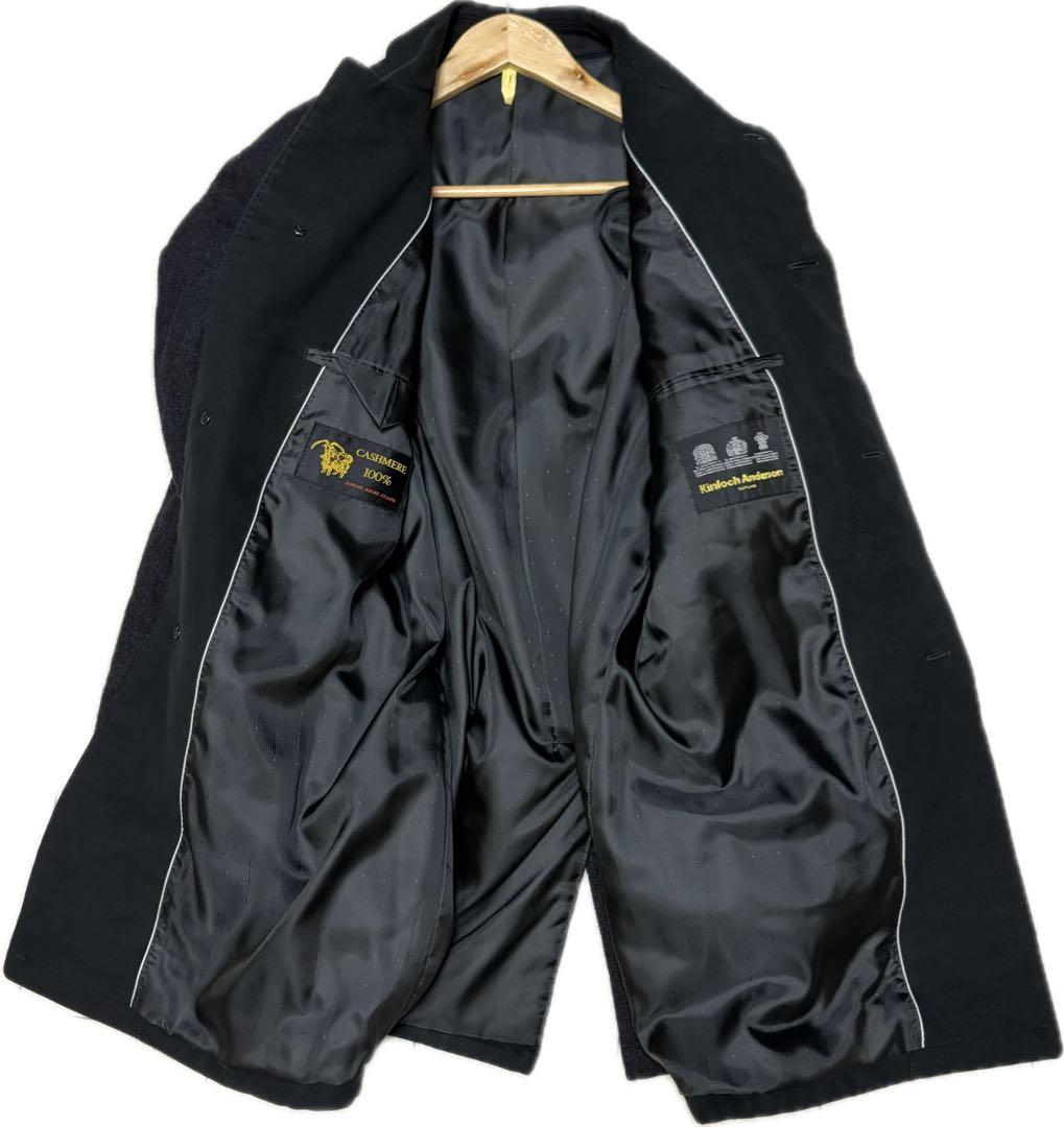 Kinloch Anderson ステンカラーコート カシミヤ100% ロイヤル