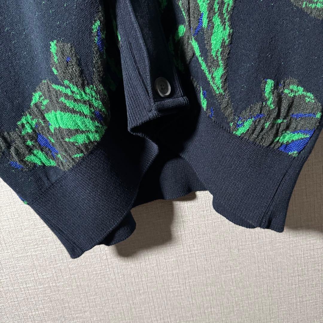 人気デザイン★MAISON SPECIAL 花柄 総柄 カーディガン XL程度