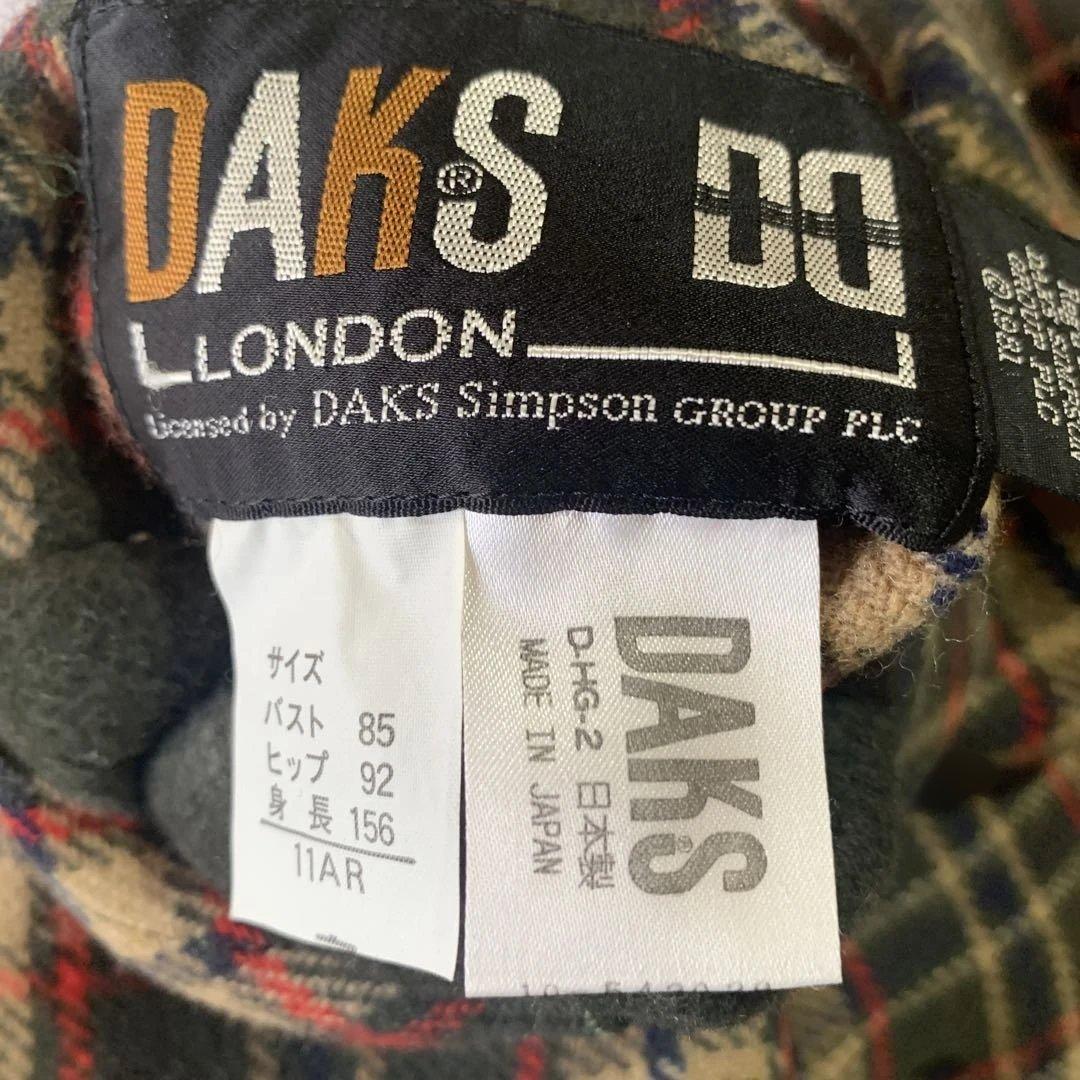 ★DAKS 一枚仕立てリバーシブルモスグリーンコート　L〜LLサイズ