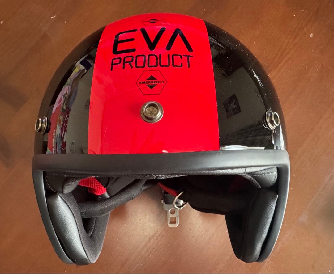 EVA PRODUCT ジェットヘルメット 赤黒