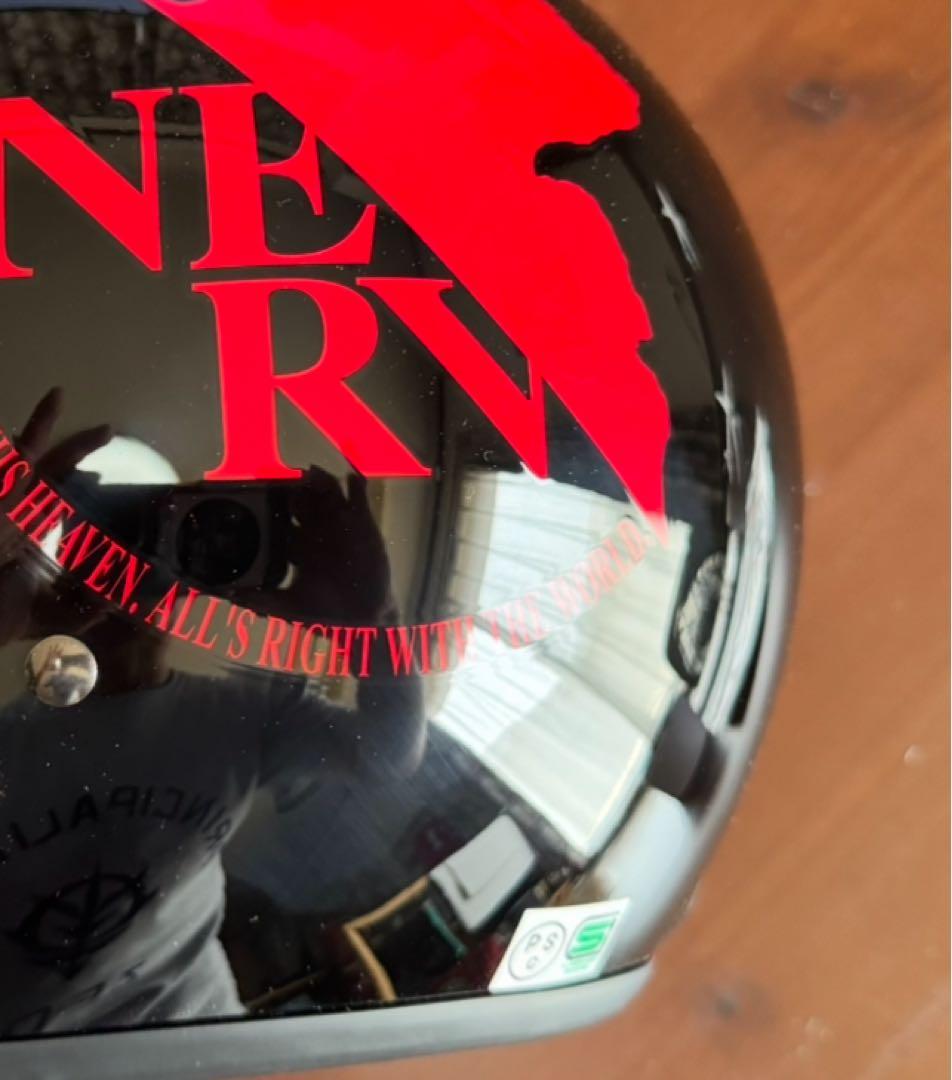 EVA PRODUCT ジェットヘルメット 赤黒