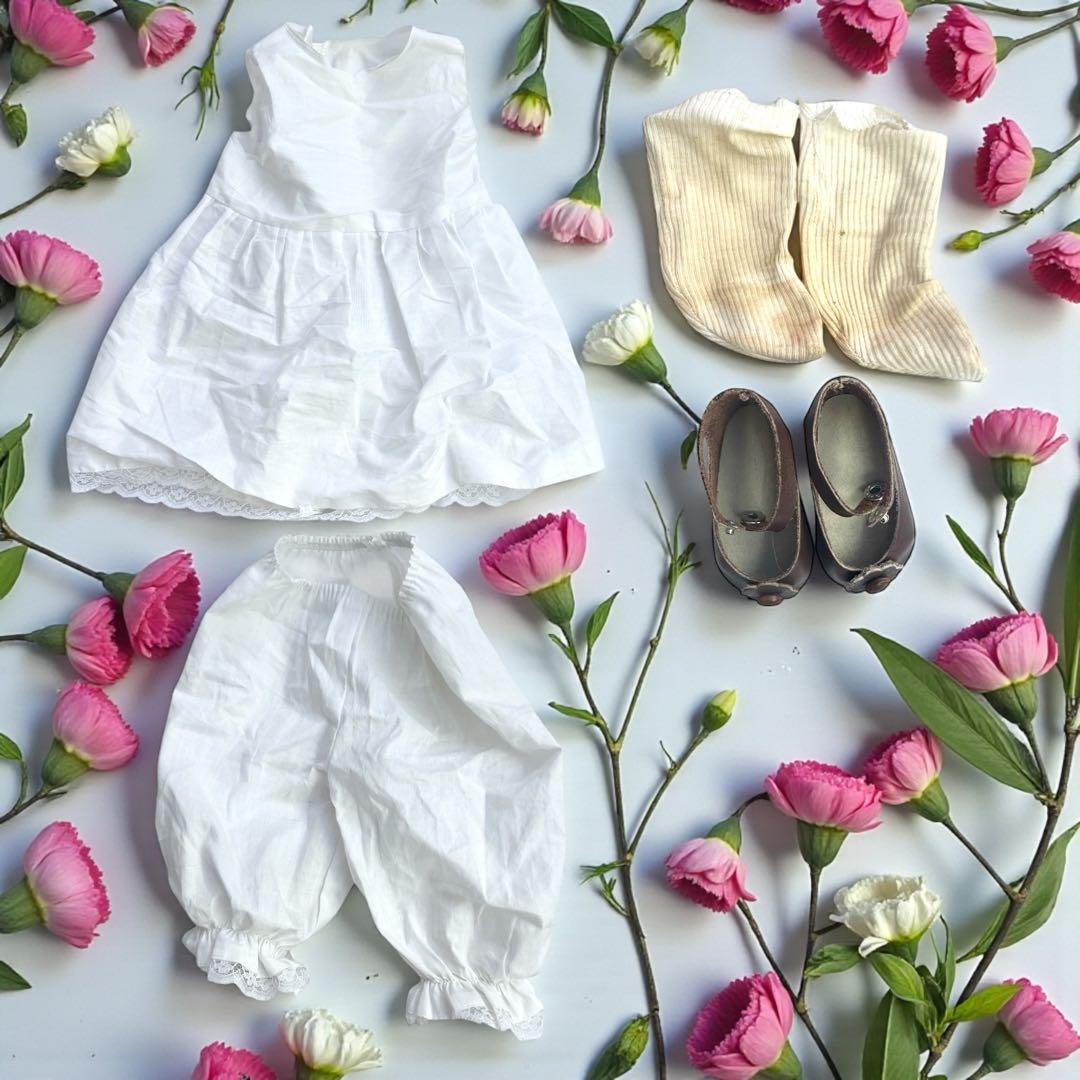 ビスクドール アーテー AT リプロ ブラック ベルベット ロングドレス ボネ