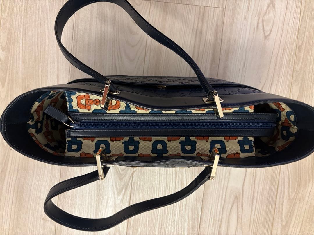 GUCCI ホースビット145993 ネイビー