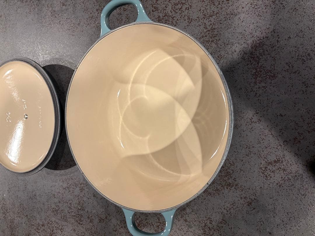 ル・クルーゼ(Le Creuset) オーシャン 限定色 ココットロンド24cm