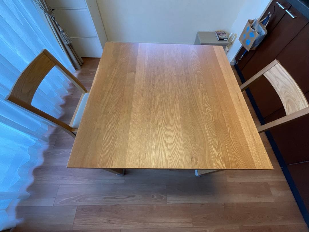 もっち　無印良品オーク材ダイニングテーブル(テーブルのみの出品です)