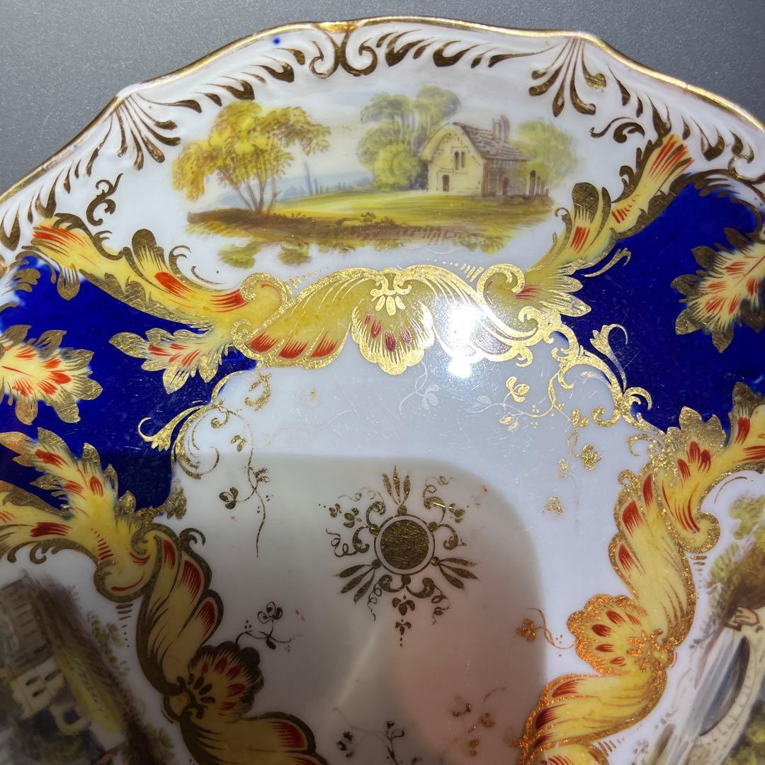 コールポート　アデレードシェイプ風景画　カップ＆ソーサー