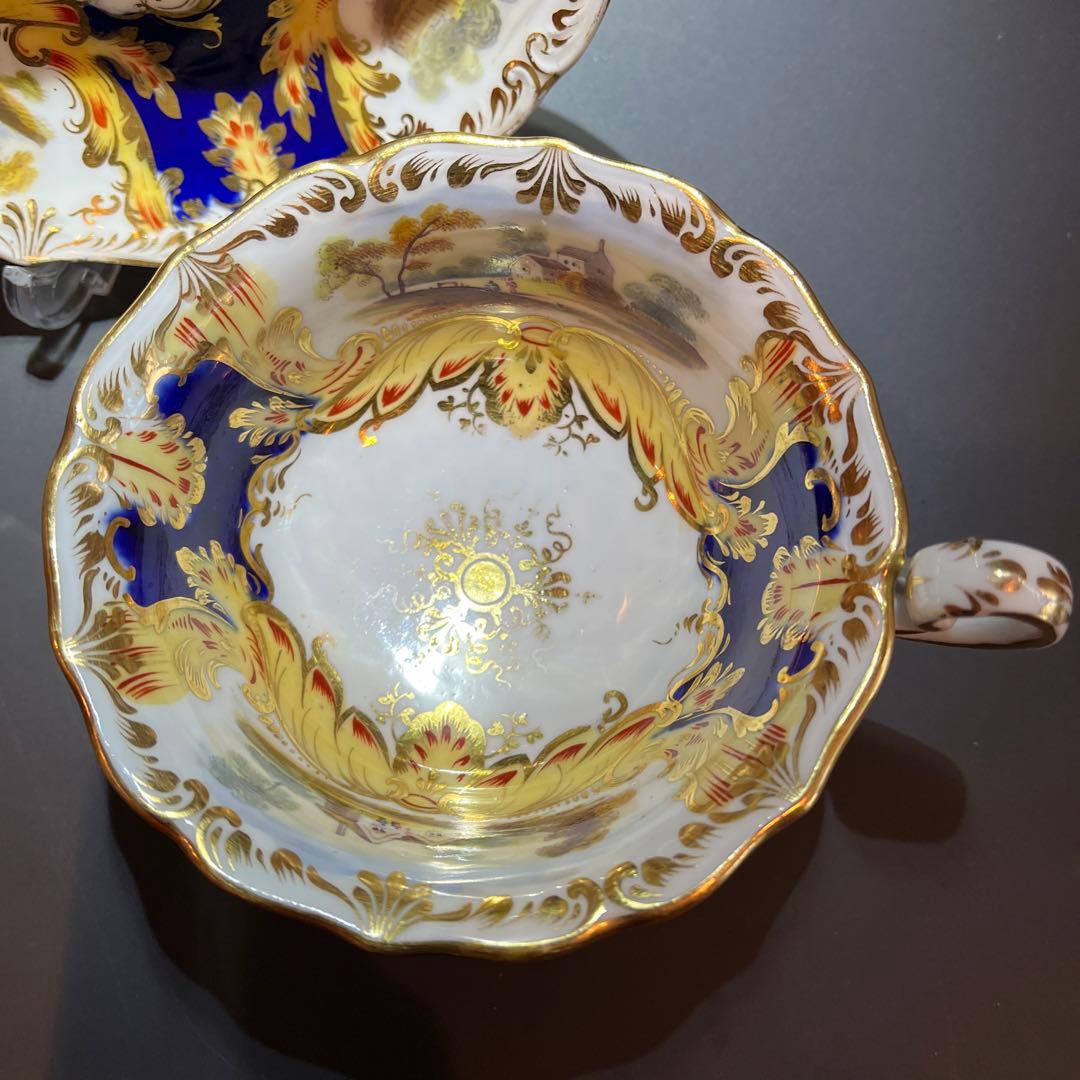 コールポート　アデレードシェイプ風景画　カップ＆ソーサー