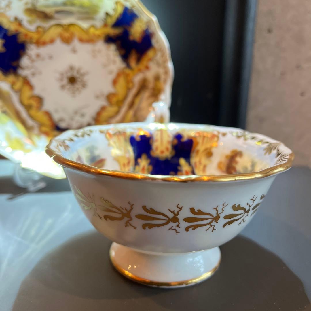 コールポート　アデレードシェイプ風景画　カップ＆ソーサー