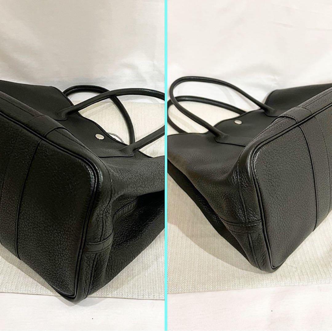 ★美品★★エルメスガーデンパーティPM ネゴンダ ブラック A4収納