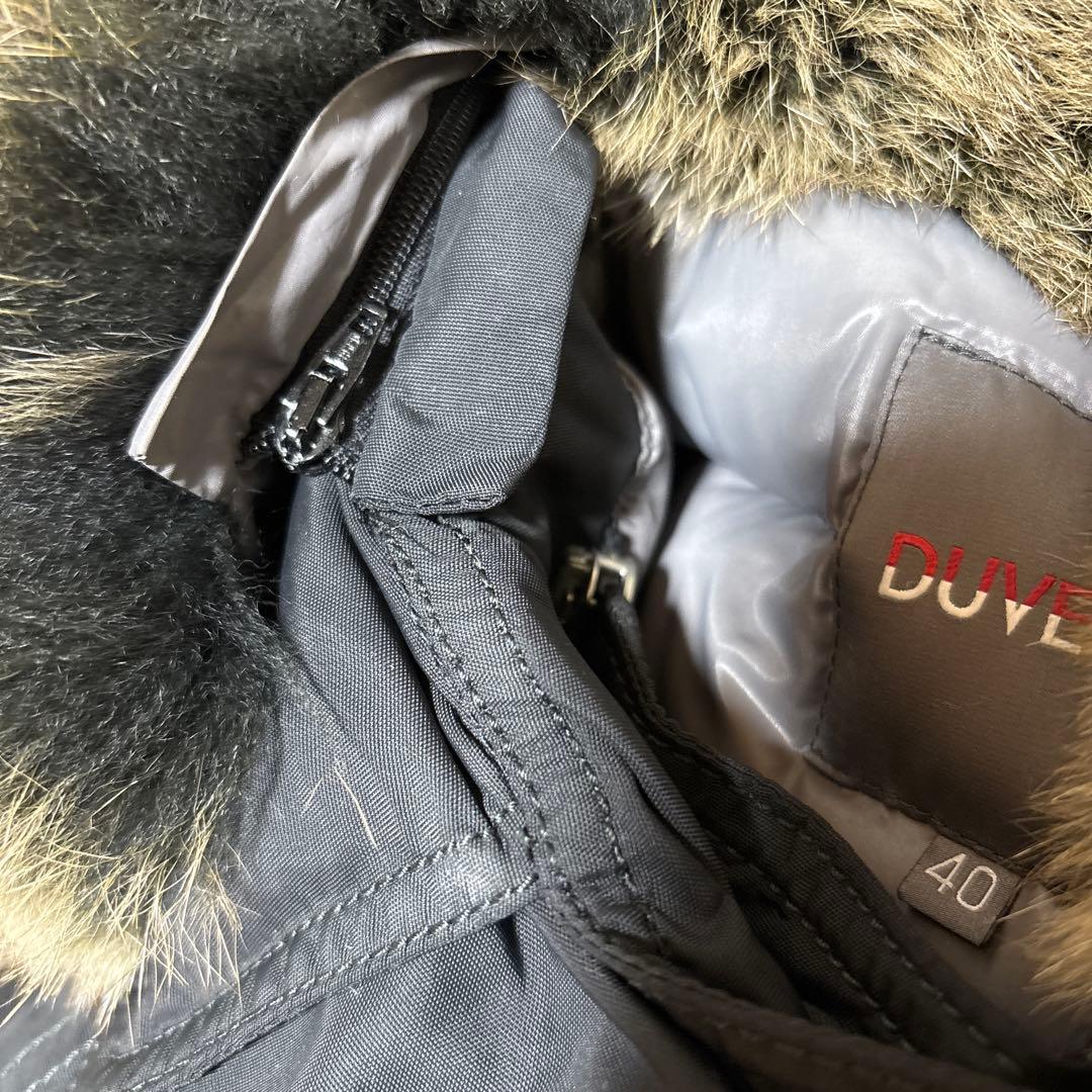 S00390 DUVETICA フォックスファー付きダウンコート ブラック 40
