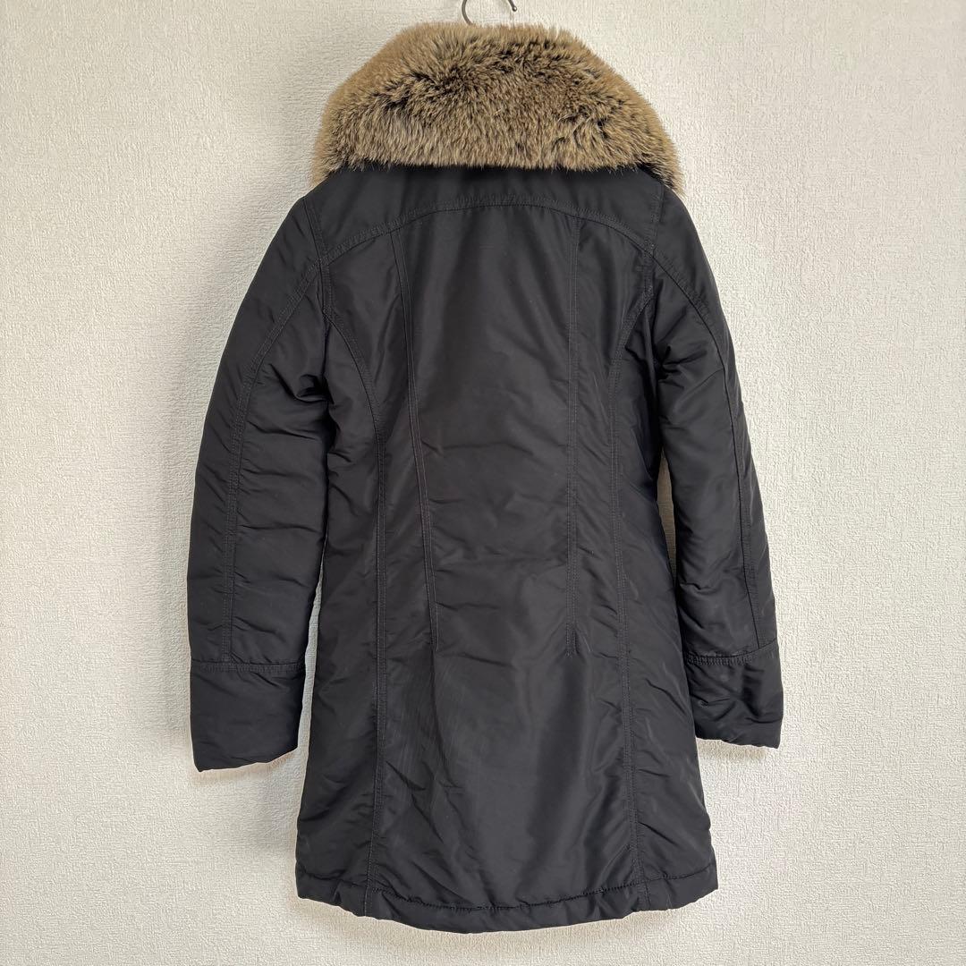 S00390 DUVETICA フォックスファー付きダウンコート ブラック 40