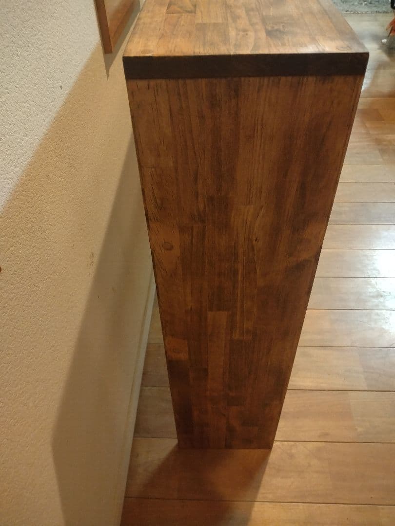 木製　ハンドメイド　オーダー　3段ラック　シェルフ　棚　本棚　マガジンラック