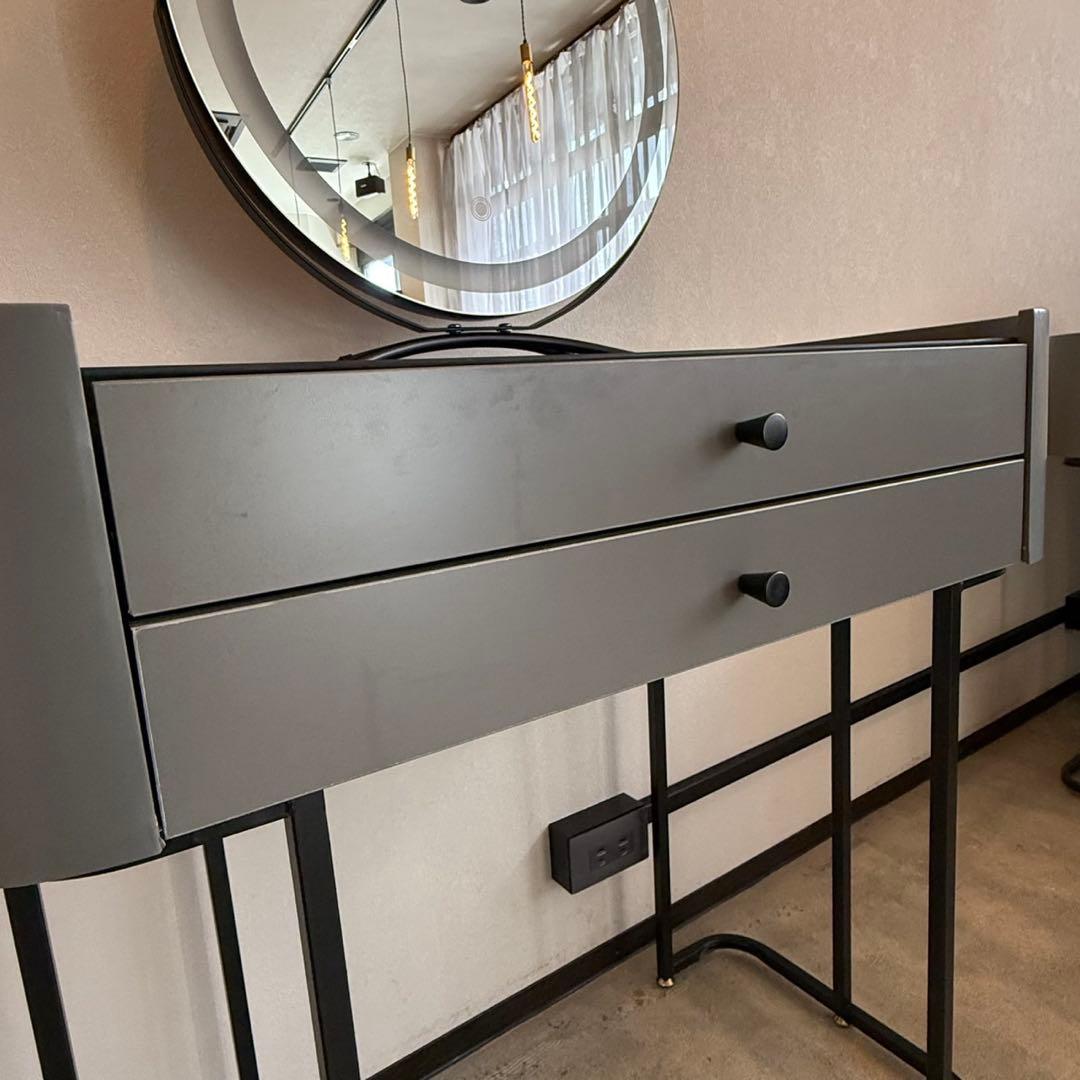 強化ガラス/オシャレドレッサー/LEDミラーは別売り