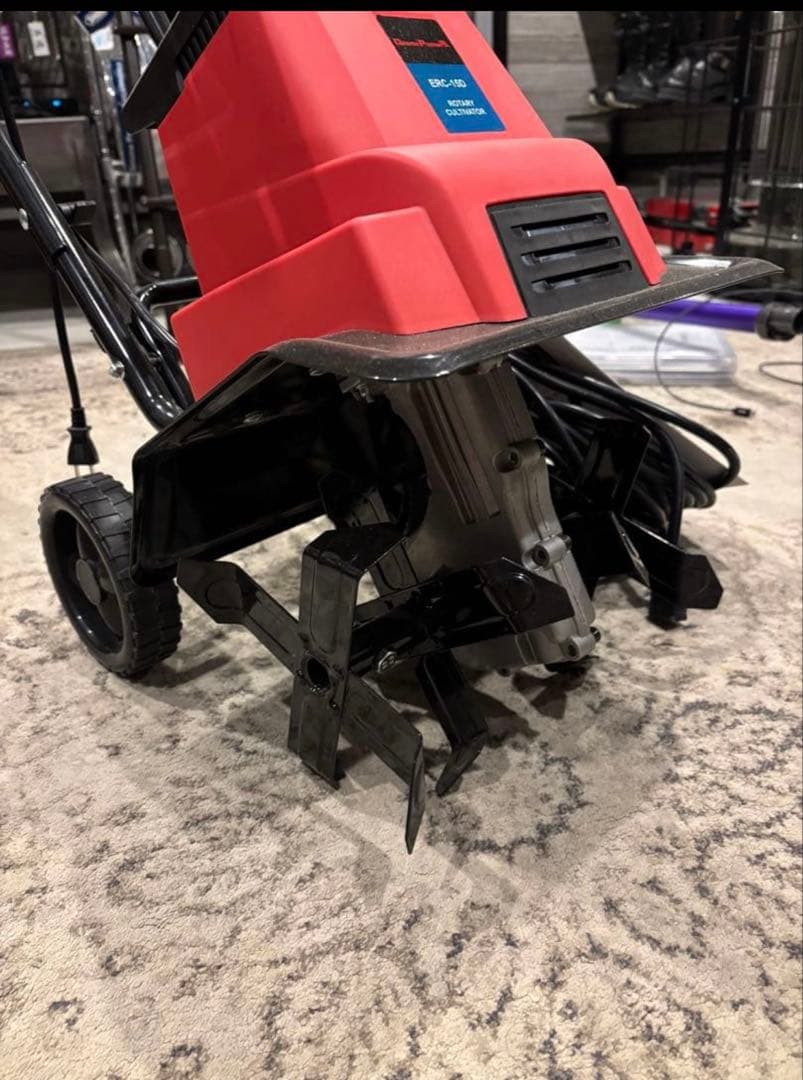 ナカトミ　電気式耕運機　耕うん機 1050W